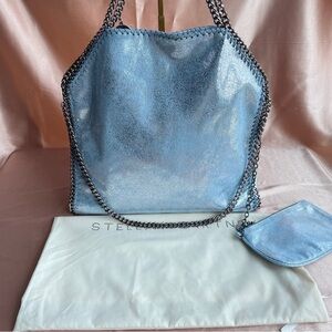 Brand New Stella McCartney Shimmering Blue Tote
